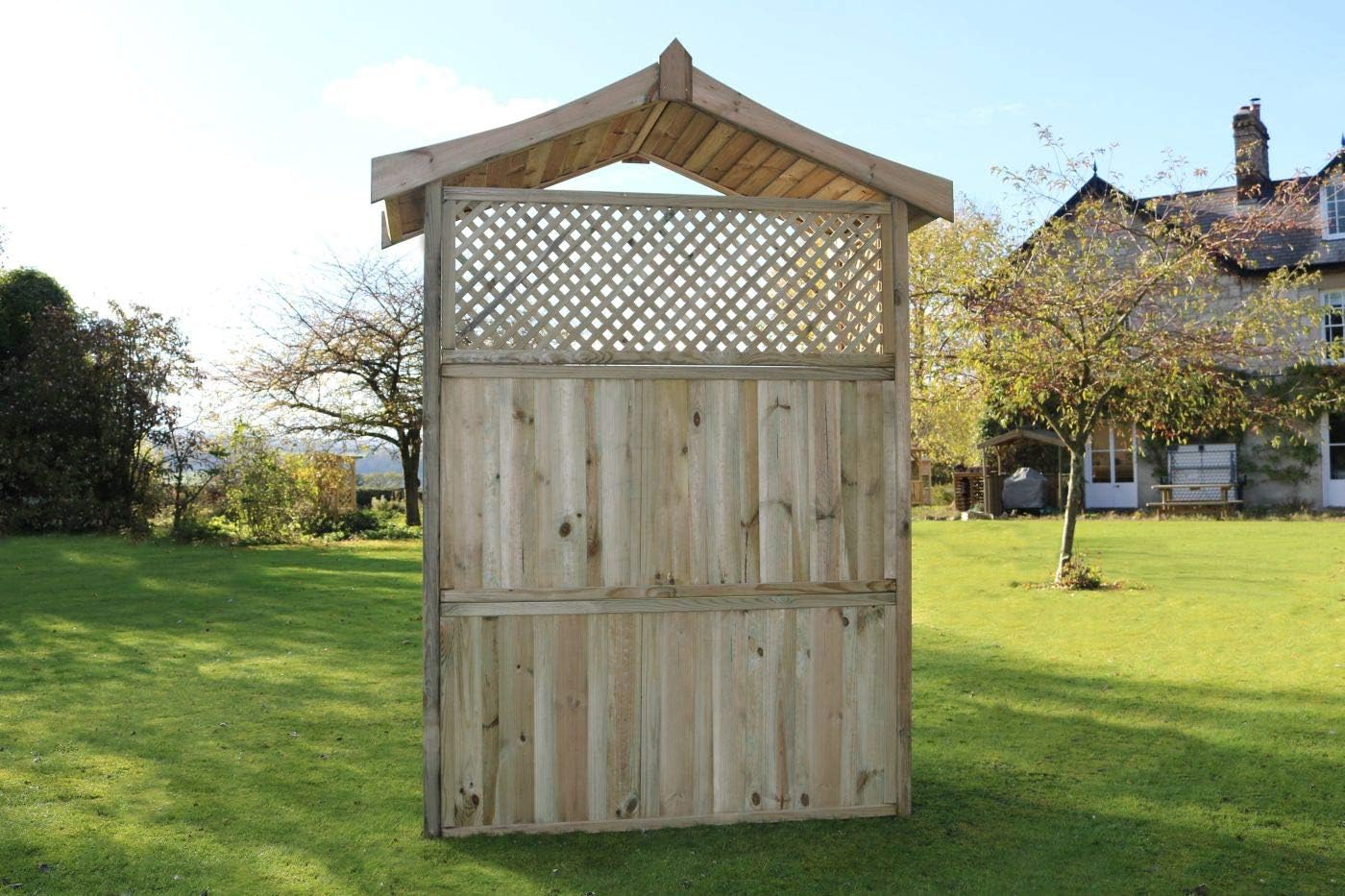 Wooden Garden Arbour Bench Pergola Trellis Seat w/Storage