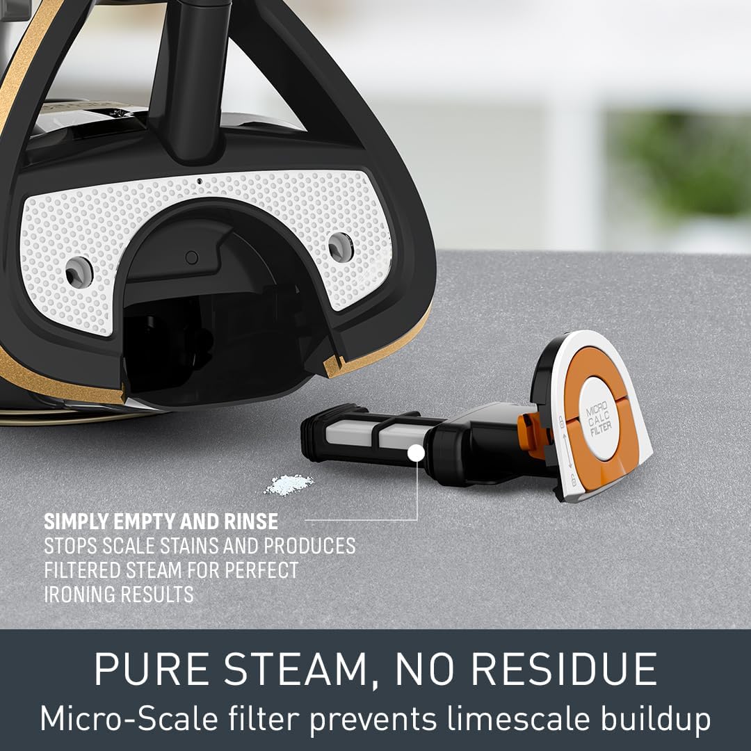 3100W Steam Iron 280g Steam Boost Durilium Soleplate 350ml Tank