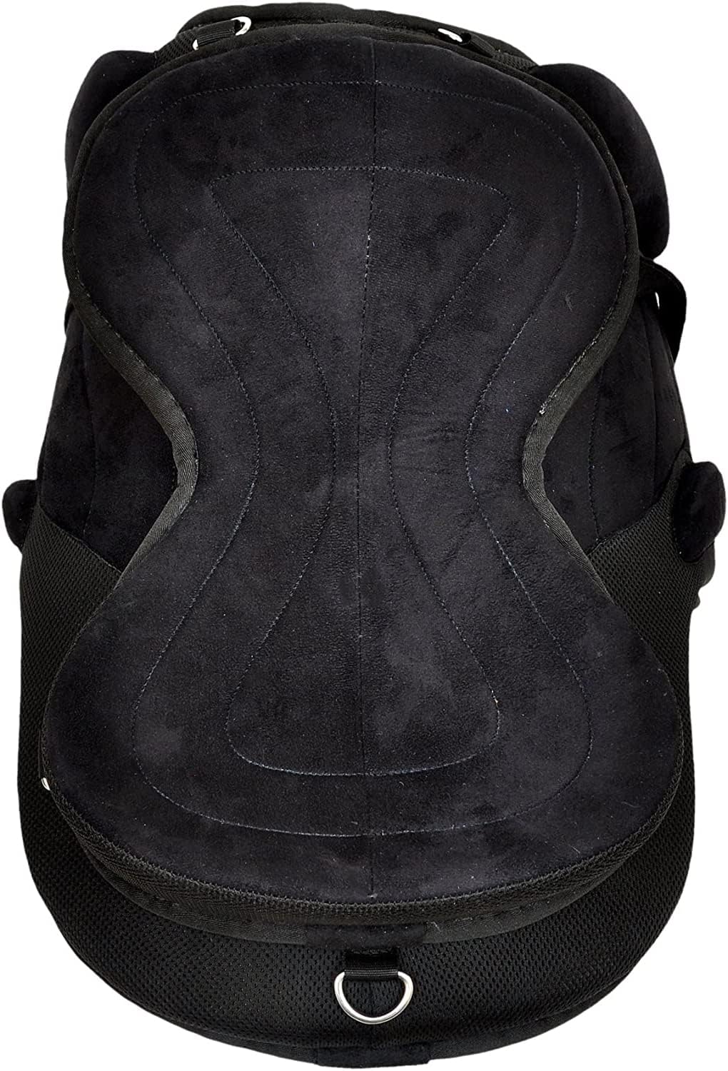 Black Treeless English Horse Saddle 16 Seat Synthetic