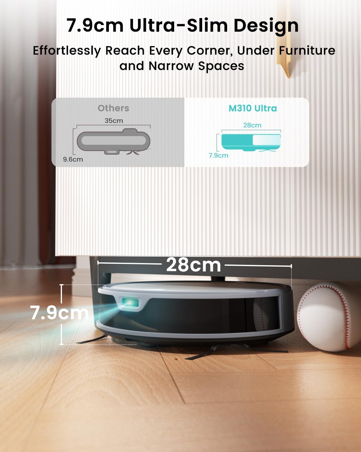 Robot Vacuum Mop 6000Pa LiDAR 170Min WiFi App Pet Hair
