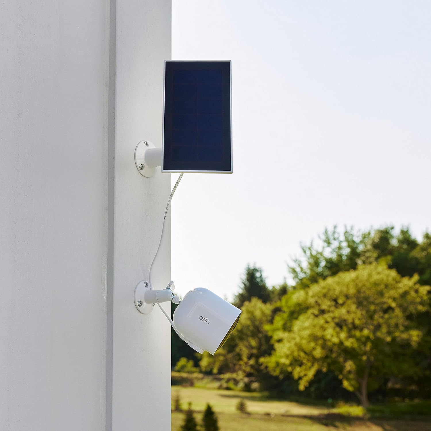 Solar Panel Charger For Outdoor Security Camera Weatherproof