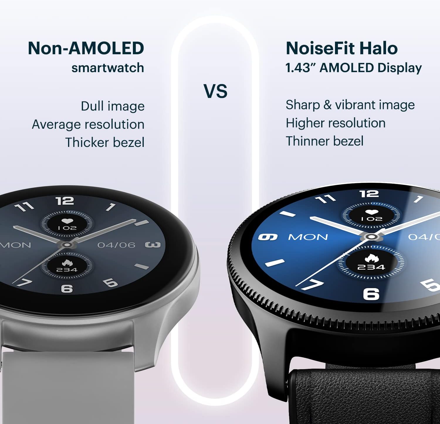 Premium Metallic Smart Watch AMOLED BT Calling Black