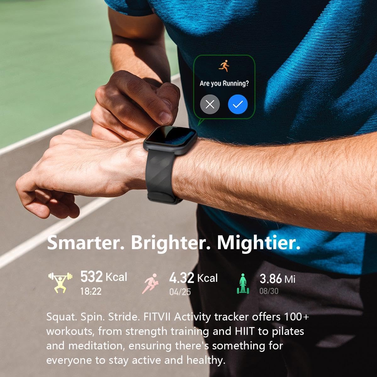 Health Fitness Smart Watch Bluetooth Call Heart Rate BP Tracker