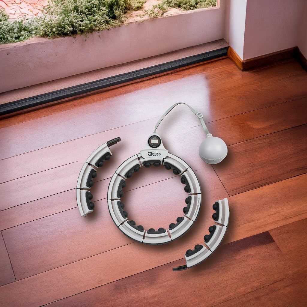 Smart Weighted Hula Hoop Fitness Hoop w/ Counter Adjustable 16 Links