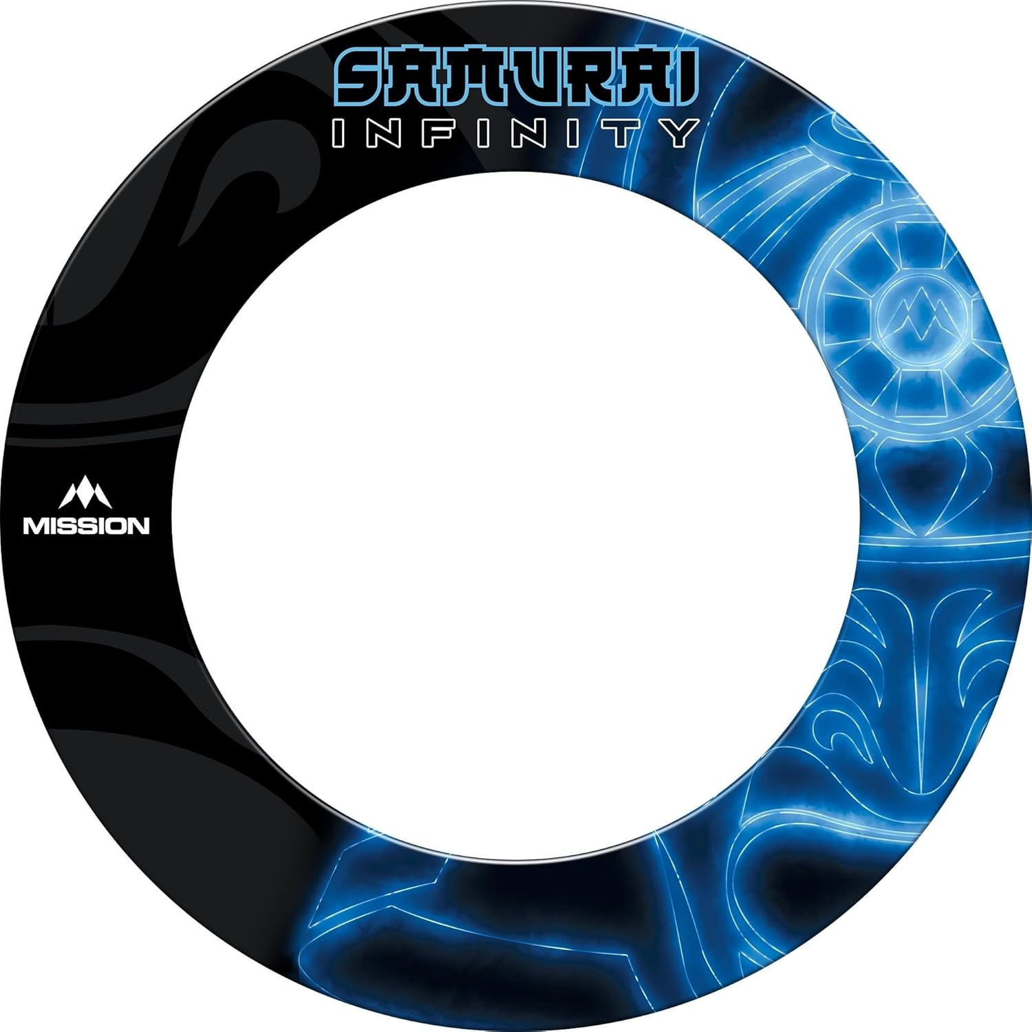 Dartboard Surround Heavy Duty Wall Protector 68cm Blue Samurai