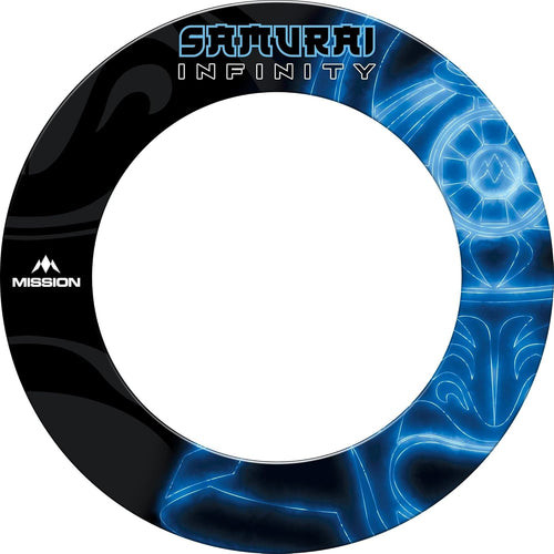 Dartboard Surround Heavy Duty Wall Protector 68cm Blue Samurai