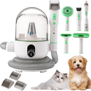Pet Hair Vacuum Groomer 135W Dog Cat Clippers 2L Low Noise