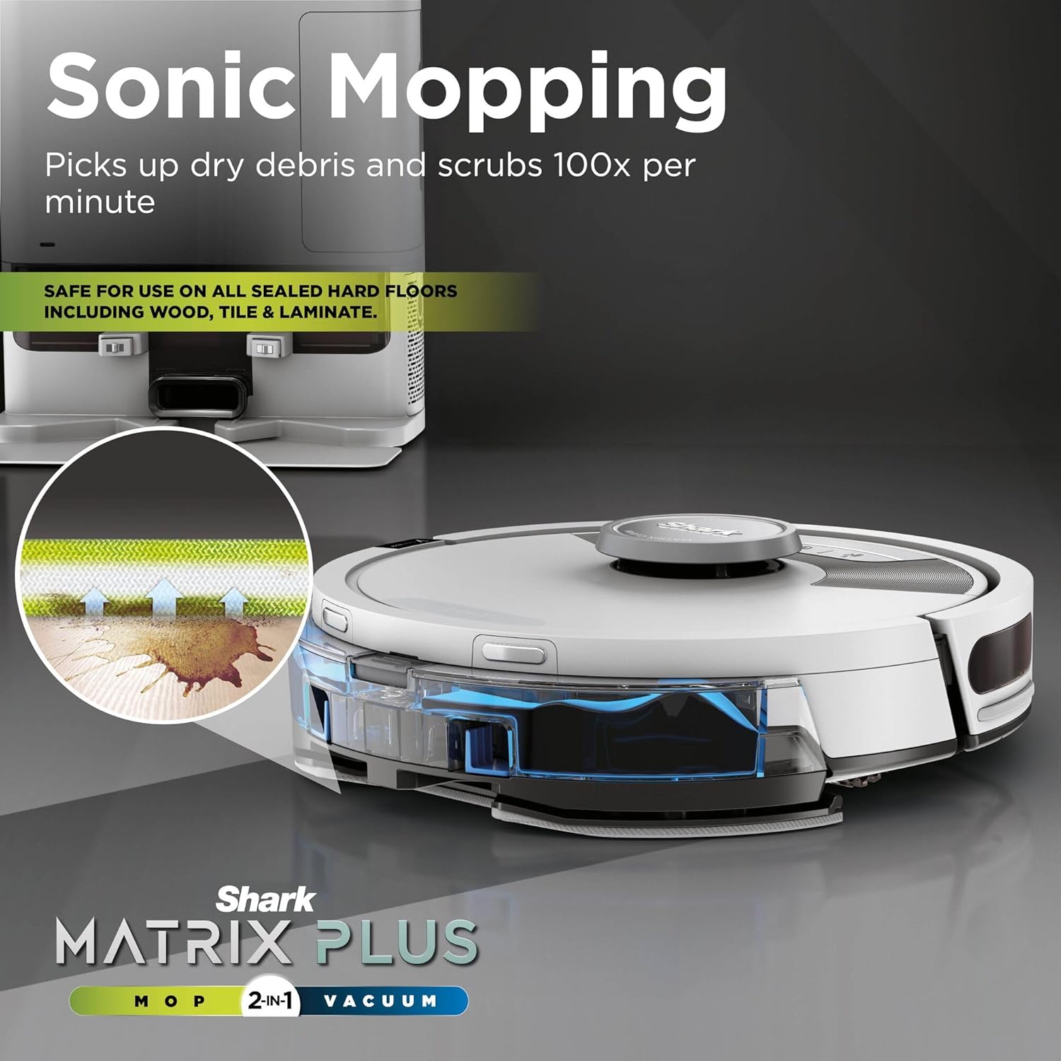 Robot Vacuum Mop Self Empty LiDAR Sonic Clean Pet Hair WiFi