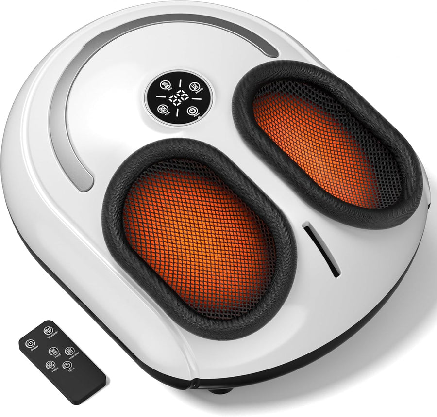 Electric Foot Spa Massager Heat Shiatsu Rollers Air Compression Pain