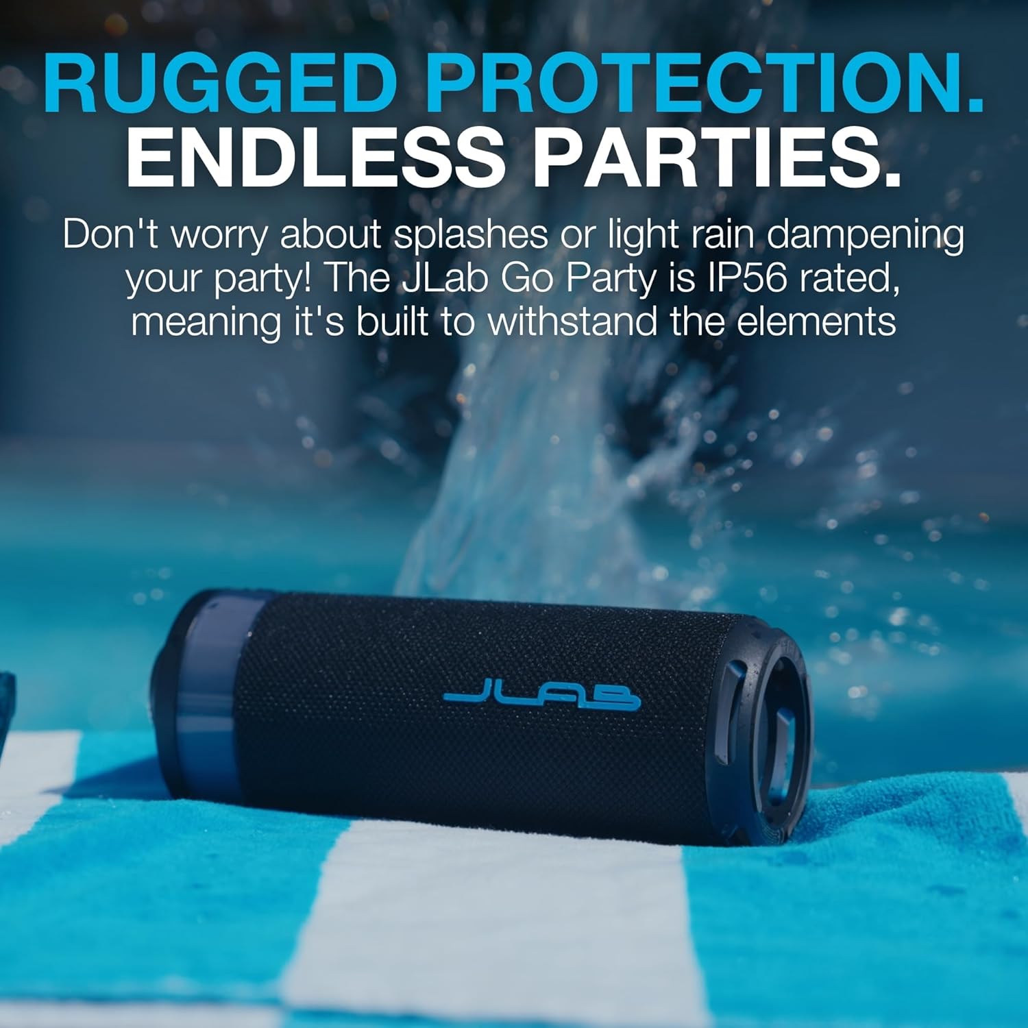 Portable Bluetooth Party Speaker RGB Lights 16H Playtime IP56
