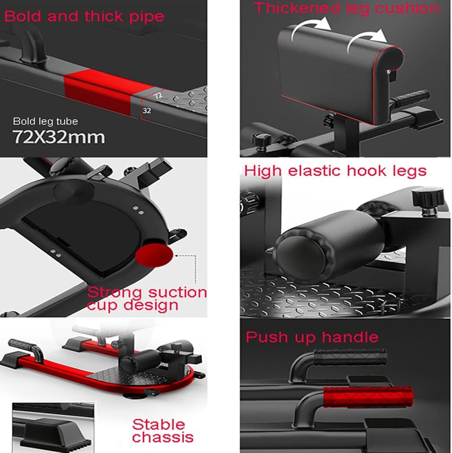 5 in 1 Squat Machine Glute Trainer Home Gym Workout Bench