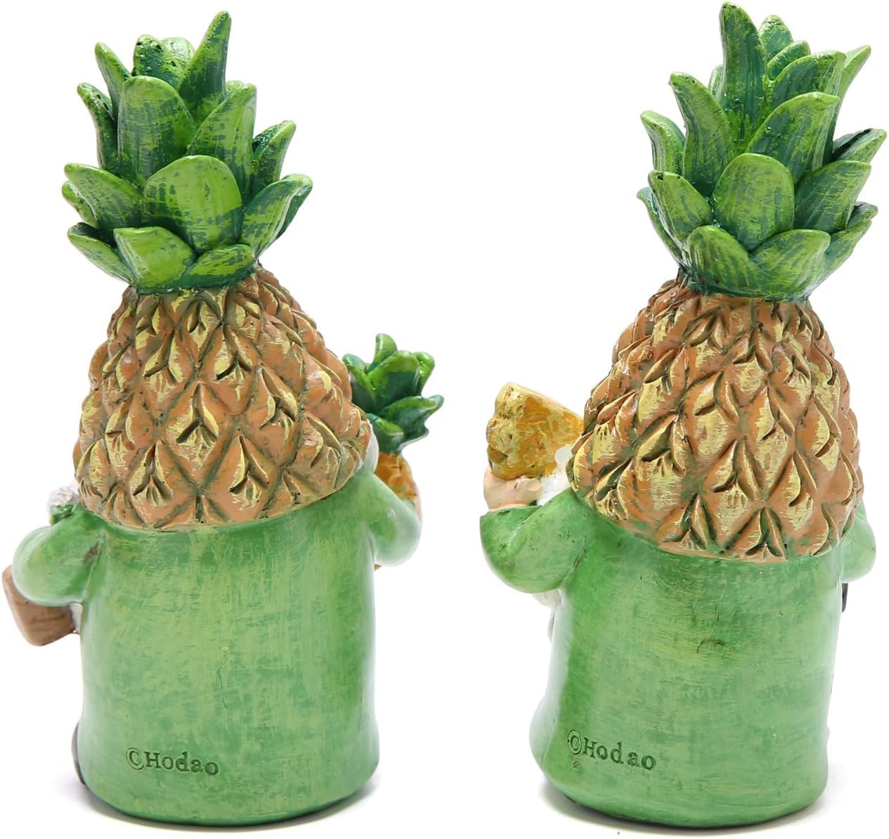 Pineapple Gnome Welcome Sign Resin Garden Ornament Tropical Decor