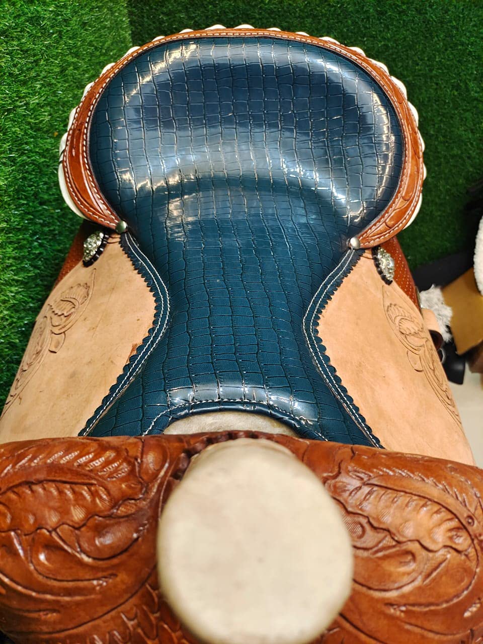 Leather Western Horse Saddle 11.5 Inch Barrel Trail Seat