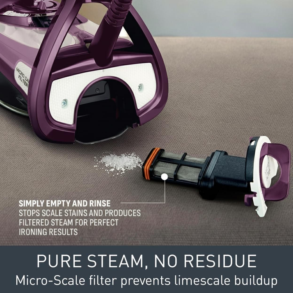 3000W Steam Iron 240g Steam Boost Durilium Soleplate 350ml Tank