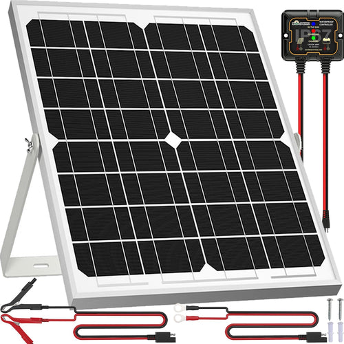 20W 12V Solar Panel Kit Battery Charger Mount Bracket RV