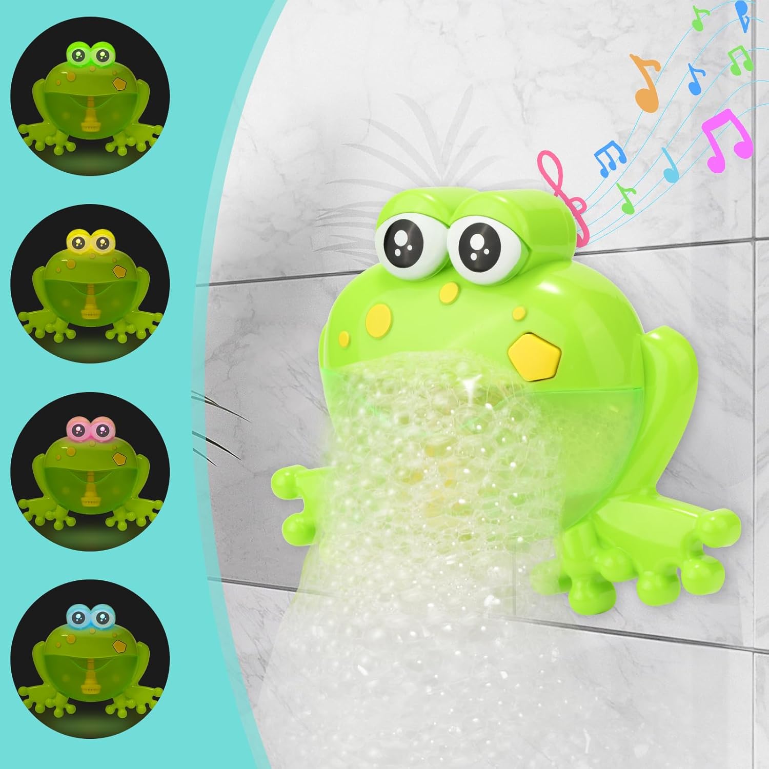Frog Bath Bubble Toy LED Music Automatic Bubble Maker