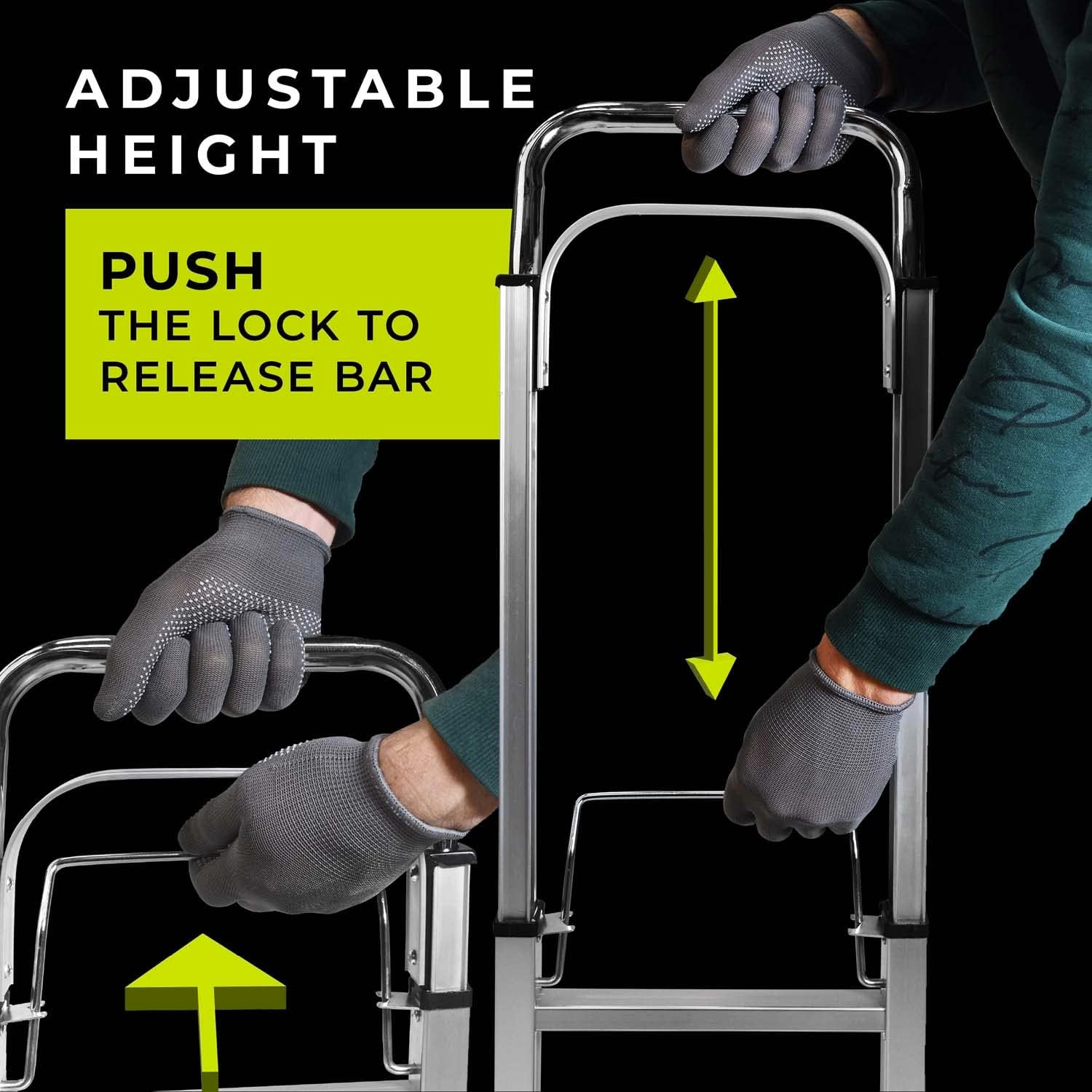 Portable Folding Hand Truck Trolley 90KG Aluminium Cart
