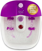 Heated Foot Spa Massager Bubble Bath Rollers Red Light Pedicure Set
