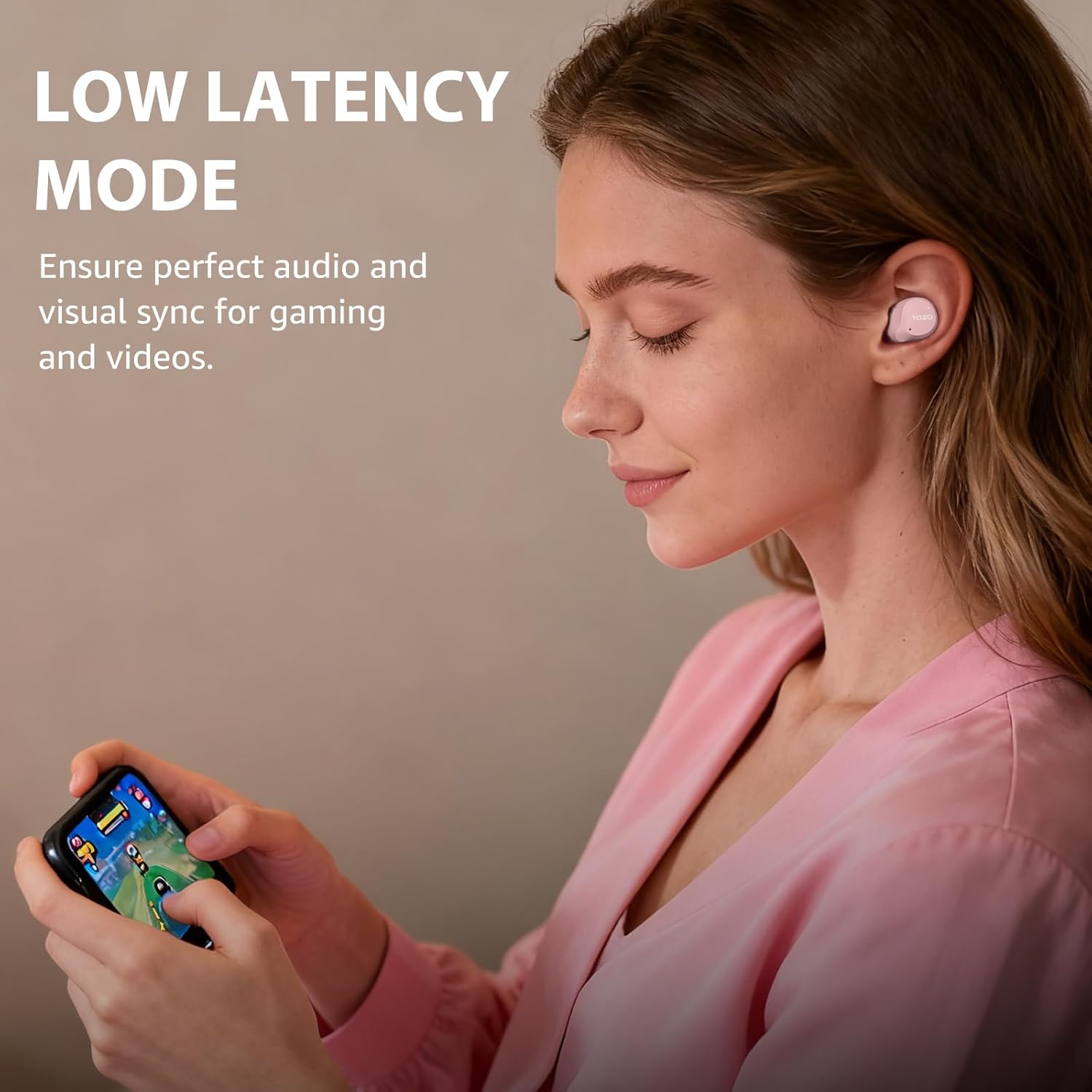 Wireless ANC Bluetooth Earbuds Deep Bass 60 Hour Playtime