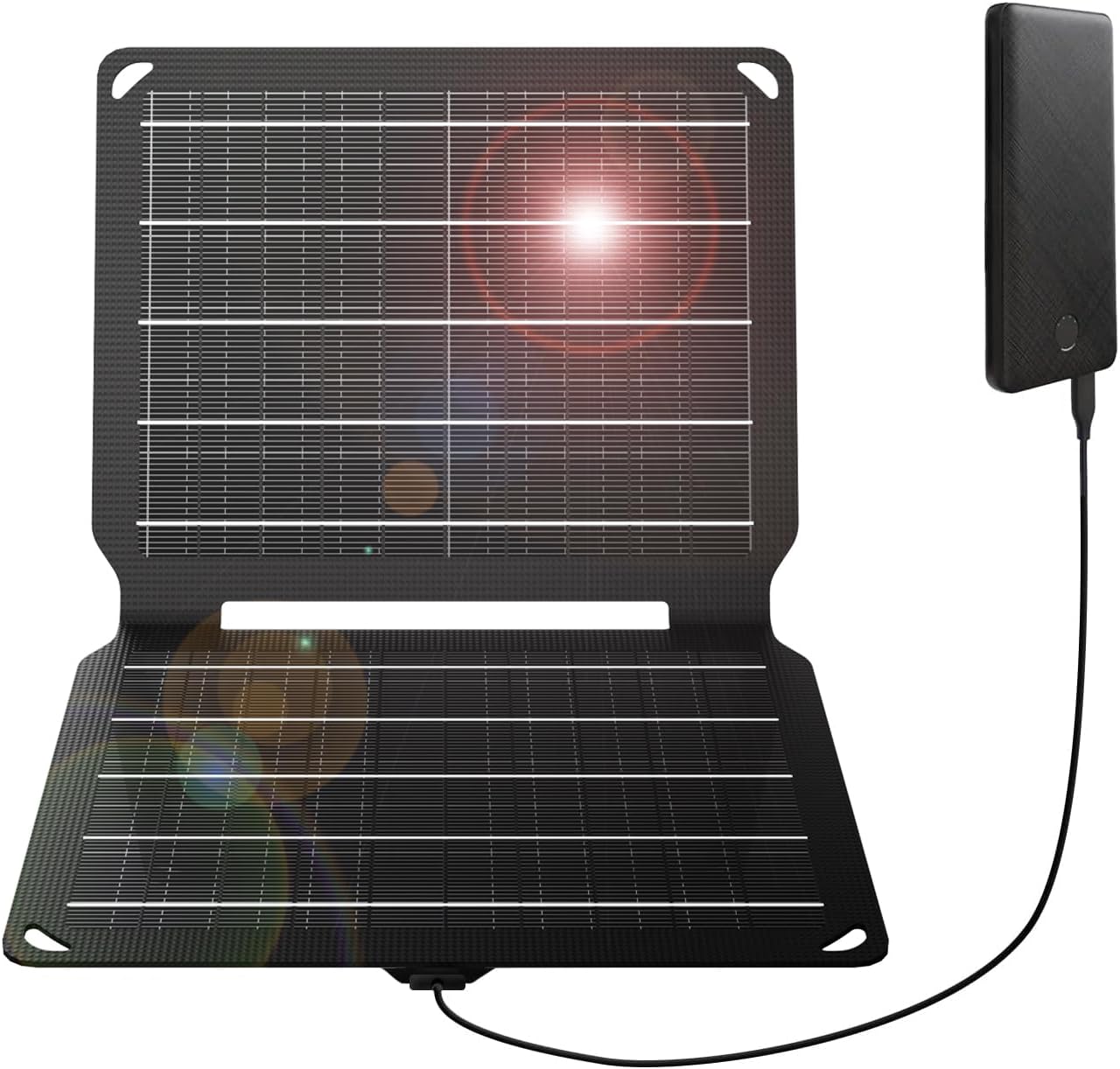 10W Foldable Solar Charger USB Camping Hiking Waterproof