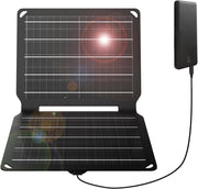 10W Foldable Solar Charger USB Camping Hiking Waterproof