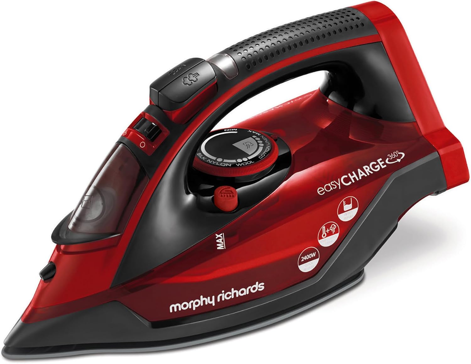 Cordless Steam Iron 2400W 130g Steam Boost Ceramic Soleplate 350ml Tank