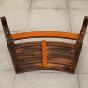 2 Seater Wooden Garden Bench Outdoor Patio Park Seat Weatherproof Brown