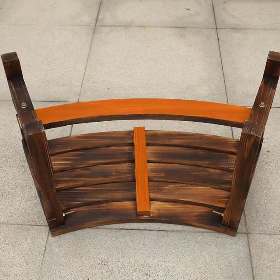 2 Seater Wooden Garden Bench Outdoor Patio Park Seat Weatherproof Brown