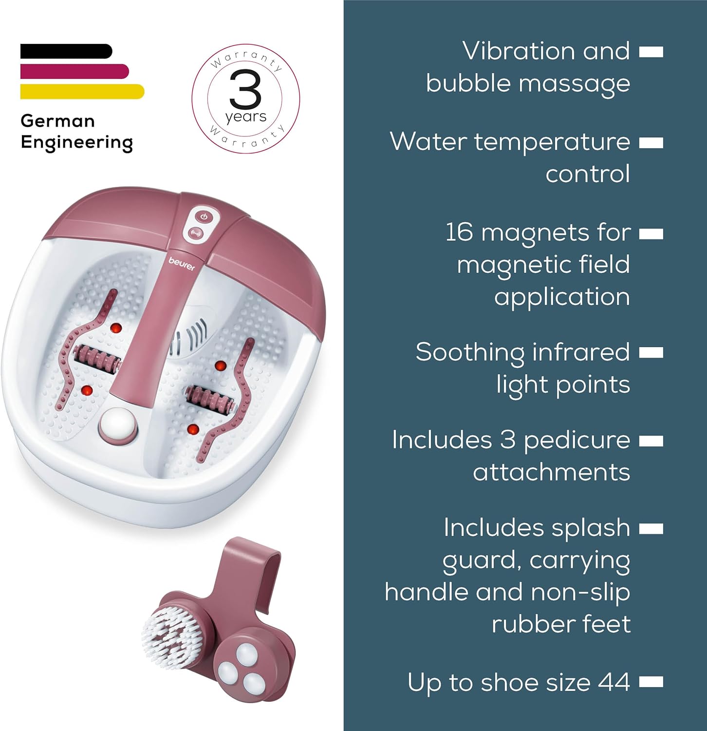 Foot Spa Massager Bubble Vibration Infrared Pedicure Bath