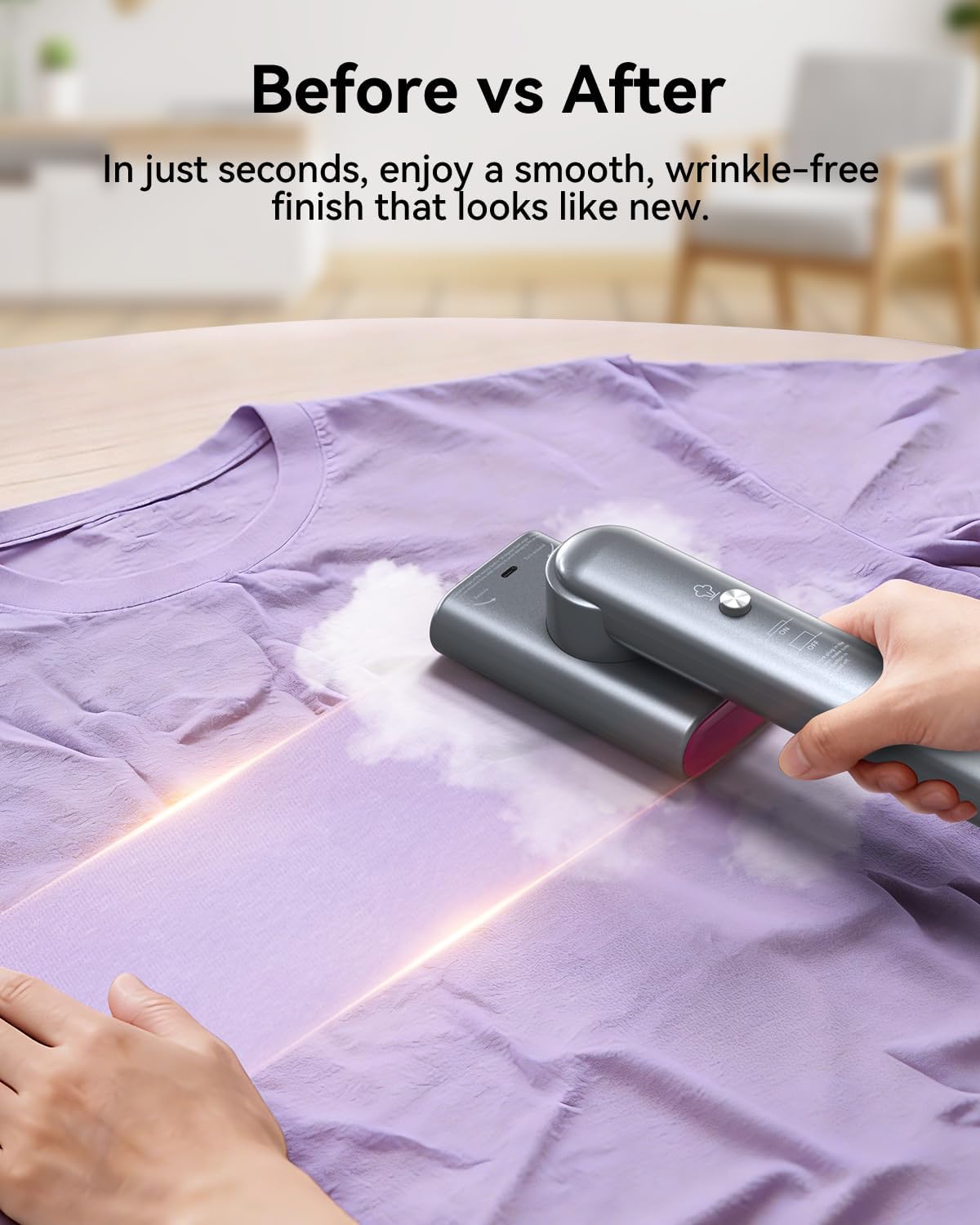 Travel Clothes Steamer 1200W Fast Heat Portable 20 Min Steam