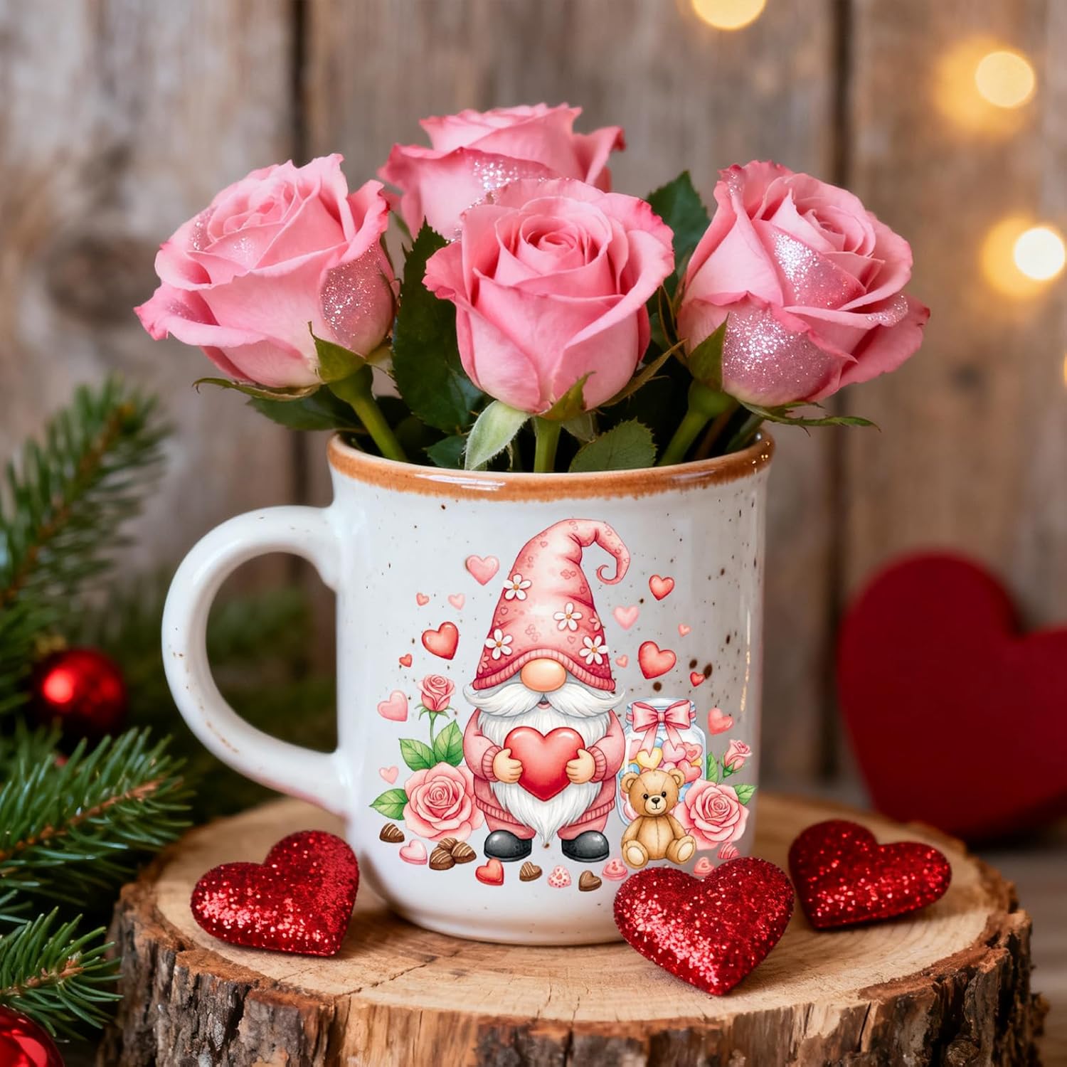 25PCS Gnome Decal Stickers Vase Jar Window Glass Decor