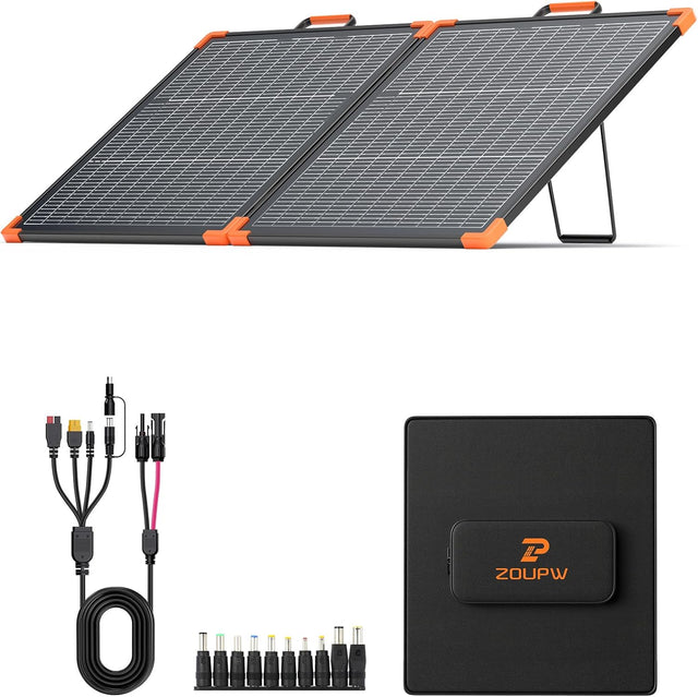 110W Bifacial Foldable Solar Panel N Type IP68 RV Charger