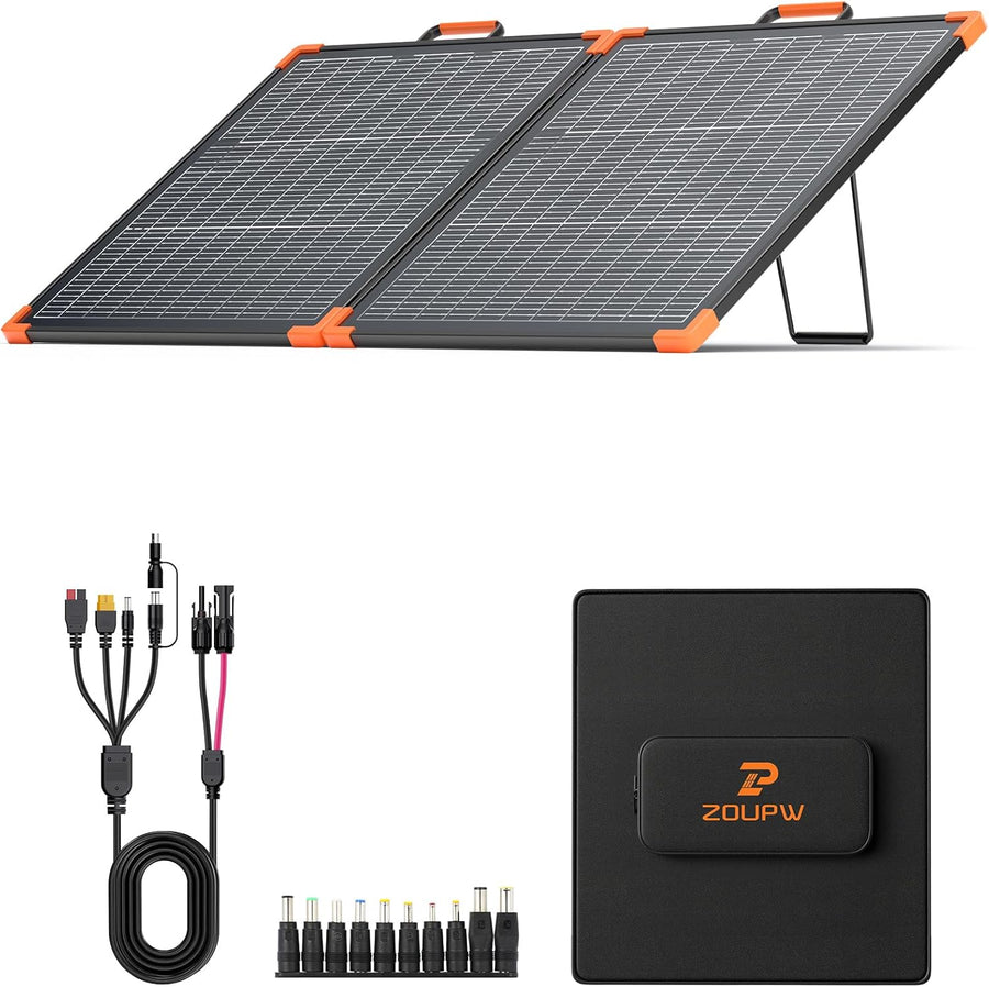 110W Bifacial Foldable Solar Panel N Type IP68 RV Charger