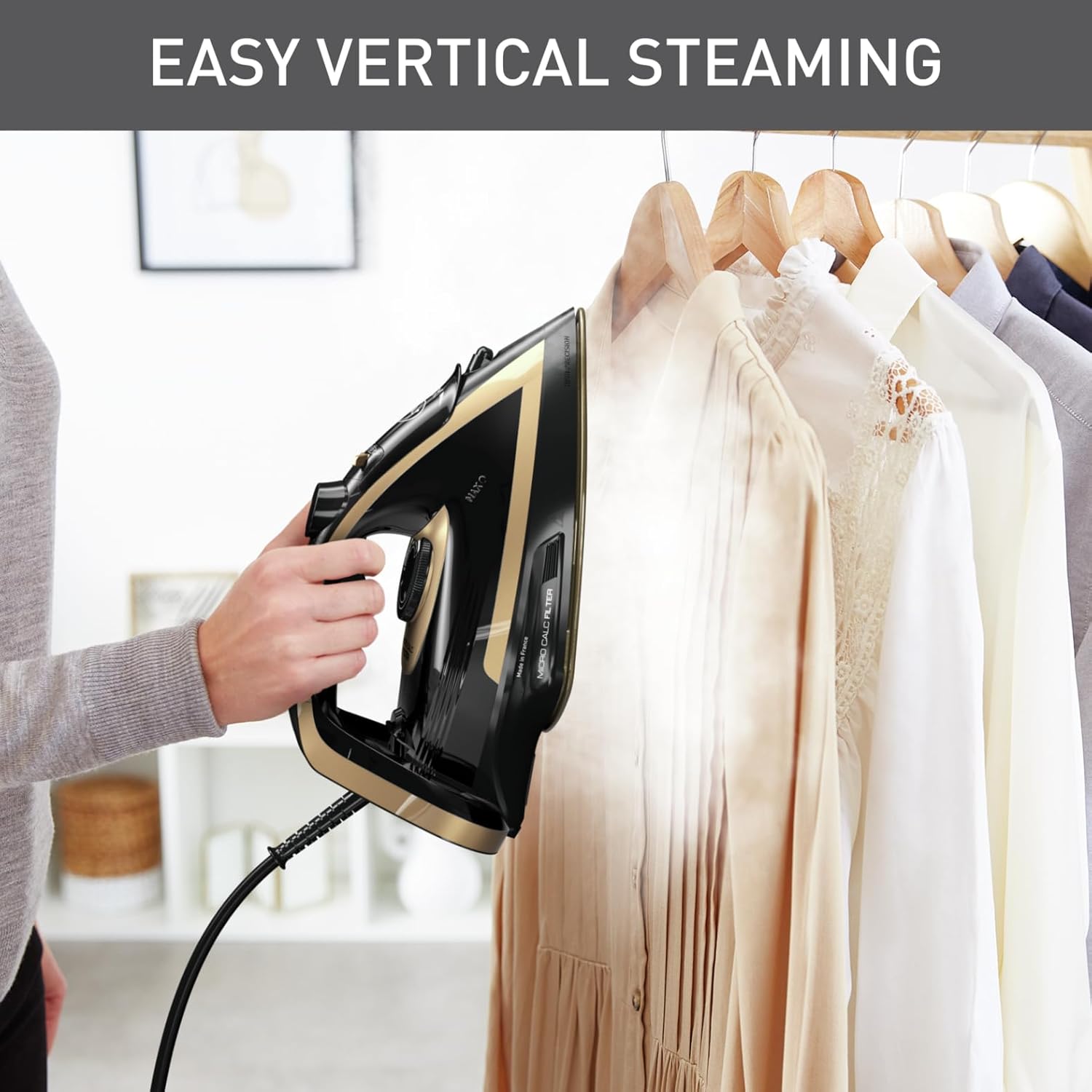 3000W Steam Iron 280g Steam Boost Durilium Soleplate Auto Off