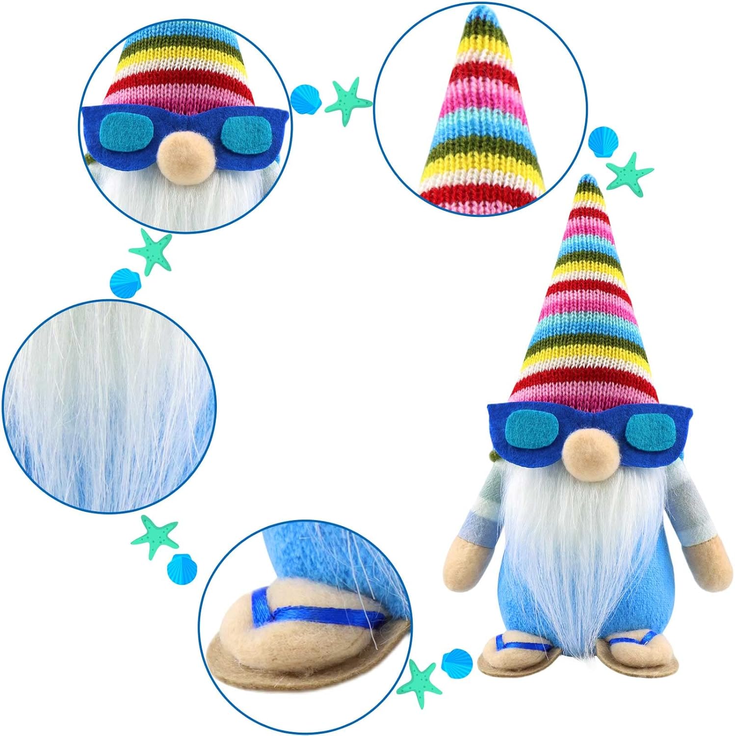 2Pcs Spring Gonk Gnome Scandinavian Plush Table Home Decor