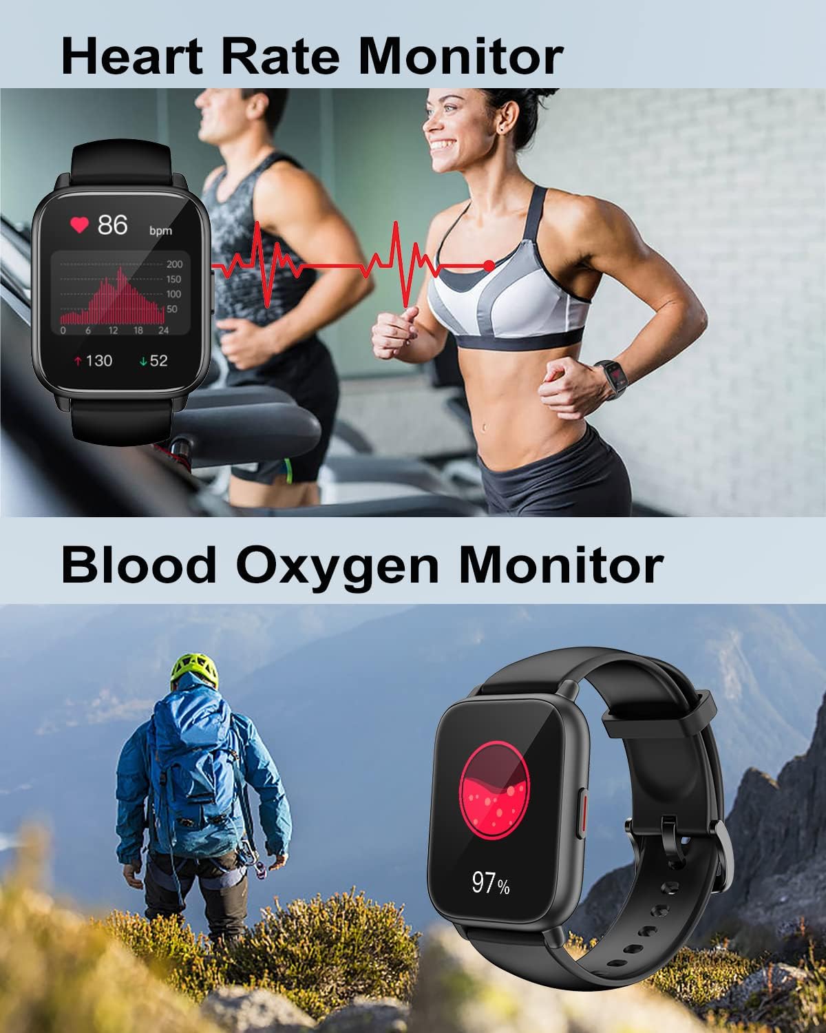 Smart Watch Bluetooth Calling Fitness Tracker HD Touch Screen
