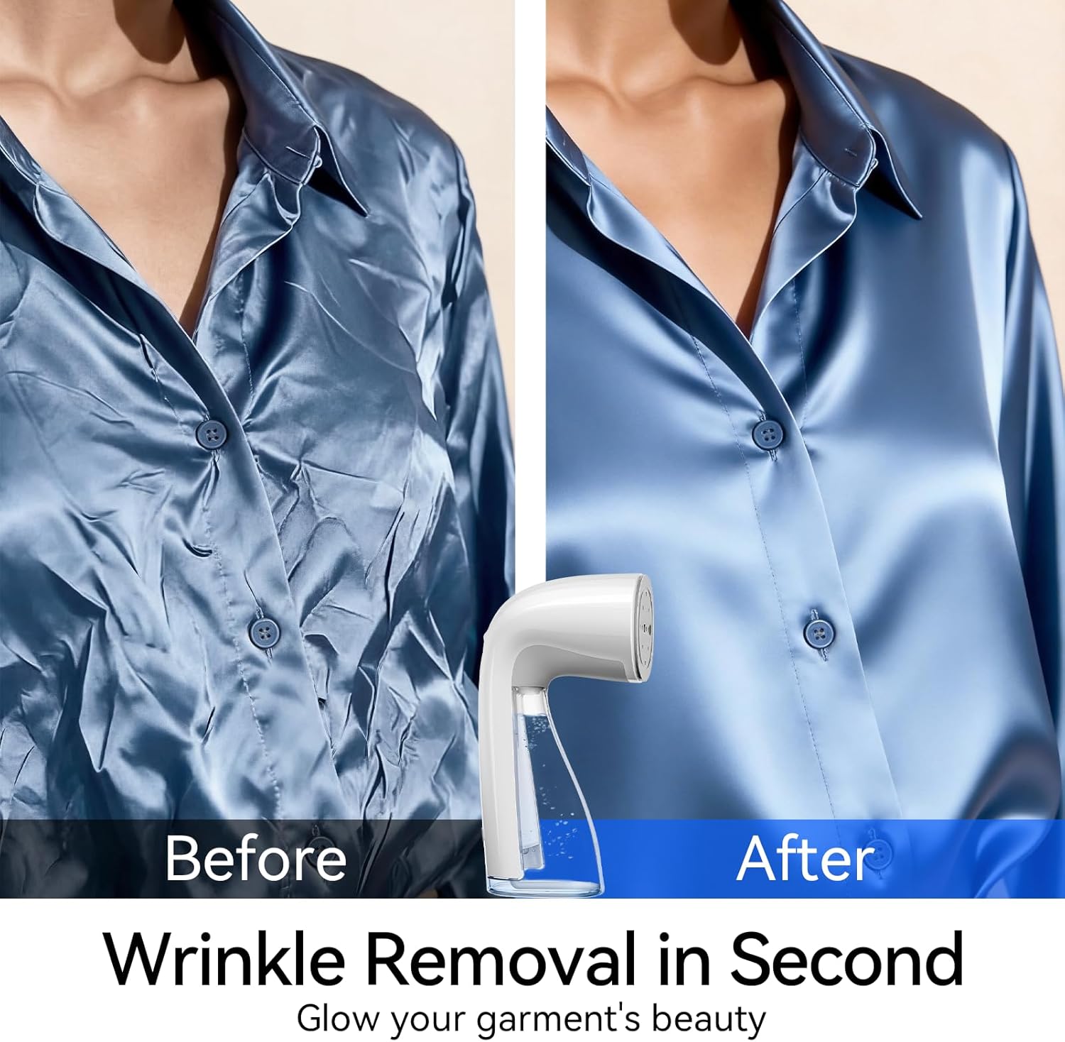 Portable Clothes Steamer 300ml Tank 1100W Wrinkle Remover Travel
