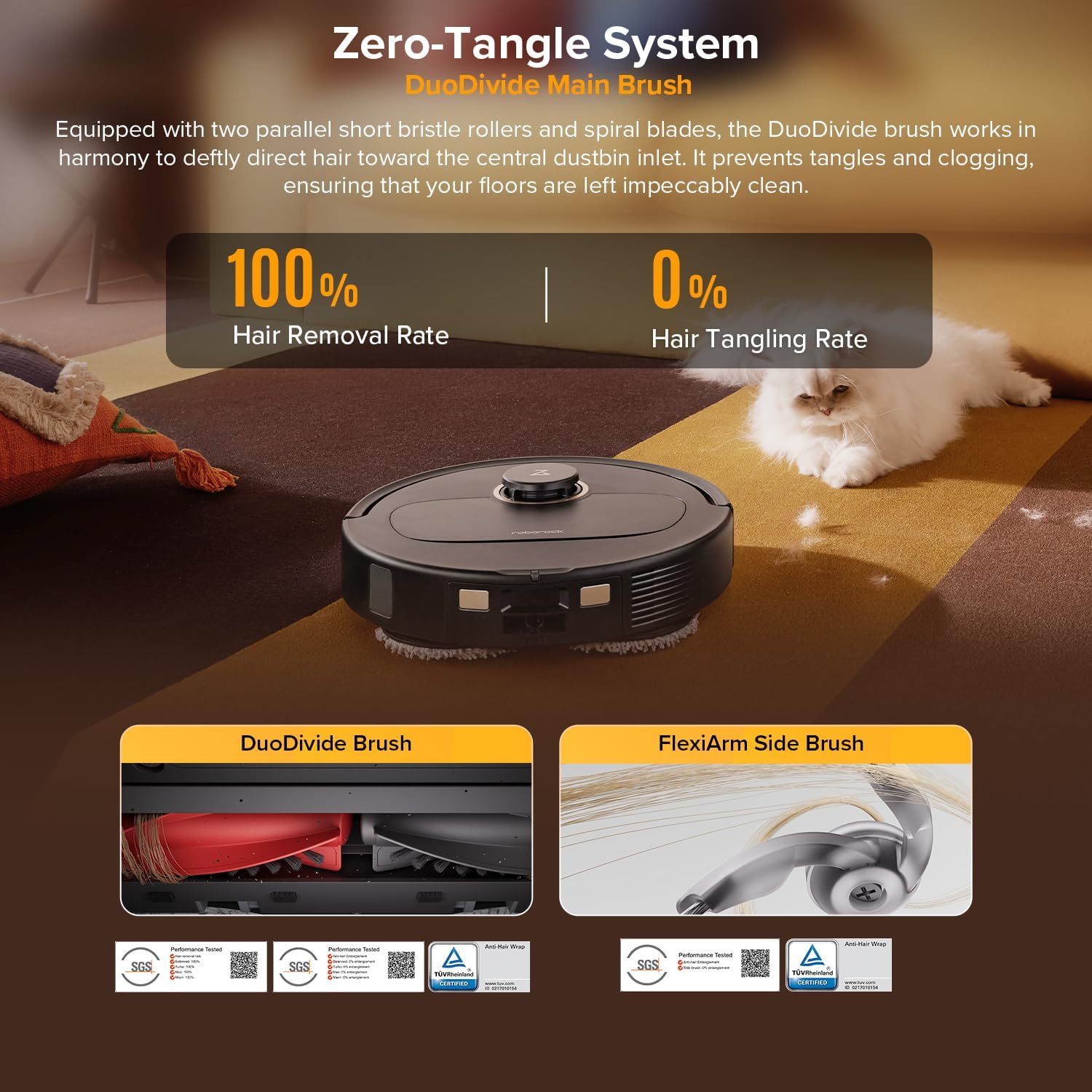 Robot Vacuum Mop 12000Pa Auto Empty Wash Dry LiDAR Smart Mapping