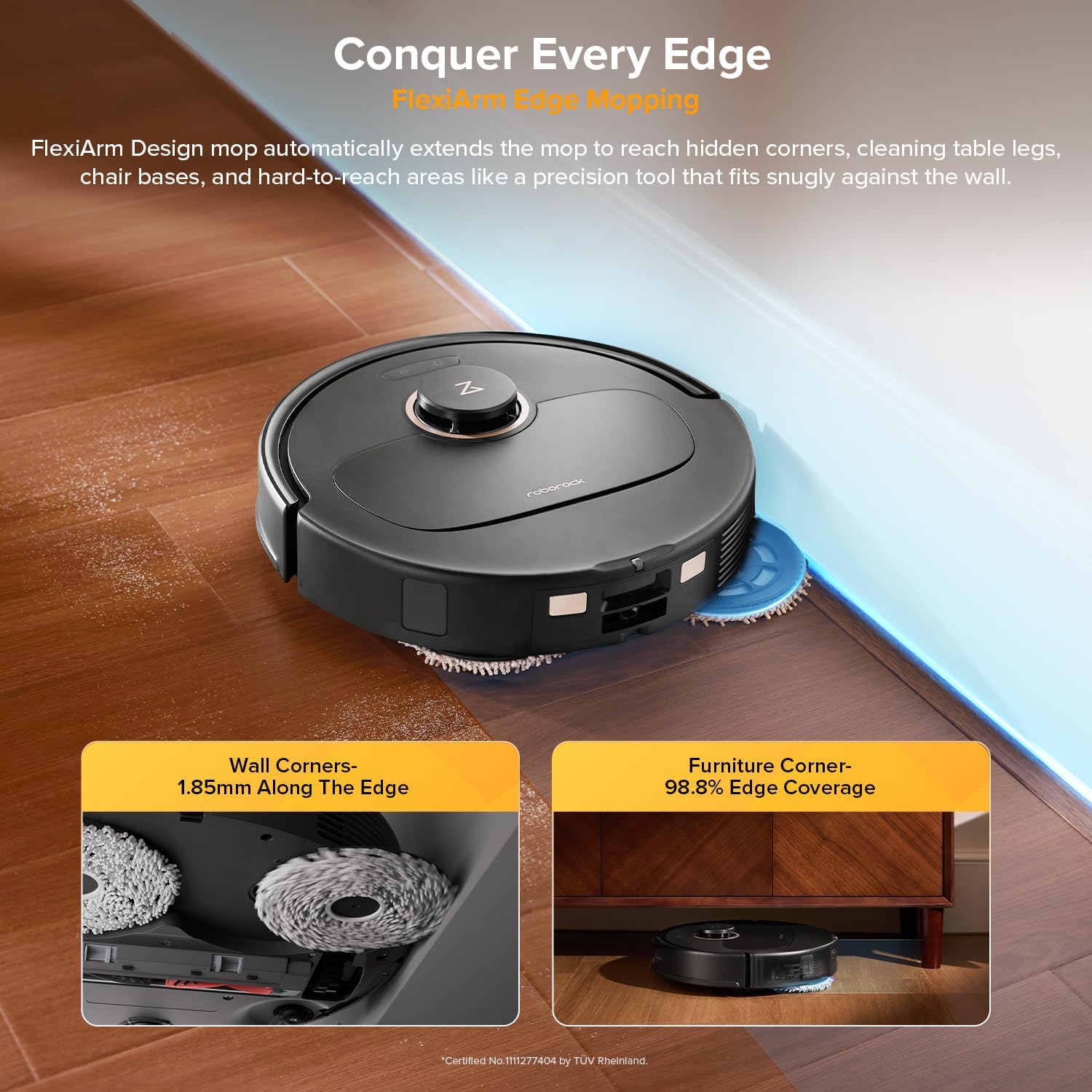 Robot Vacuum Mop 12000Pa Auto Empty Wash Dry LiDAR Smart Mapping