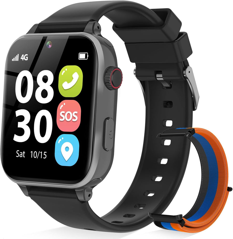 4G Kids Smart Watch GPS Tracker Phone Video Call SOS Red