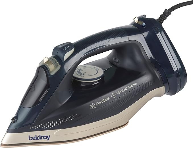 2600W Cordless Steam Iron Ceramic Soleplate 320ml Tank 120g Boost