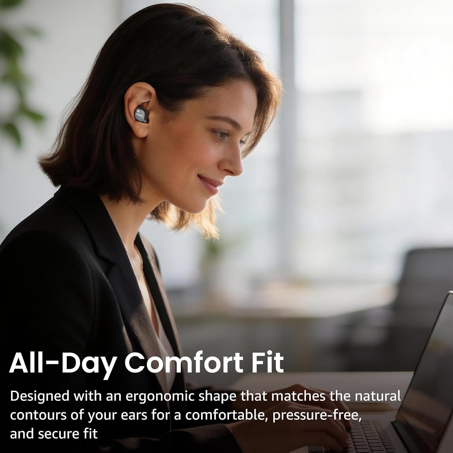 Wireless ANC Bluetooth Earbuds 60 Hour Playtime ENC Mic IPX8