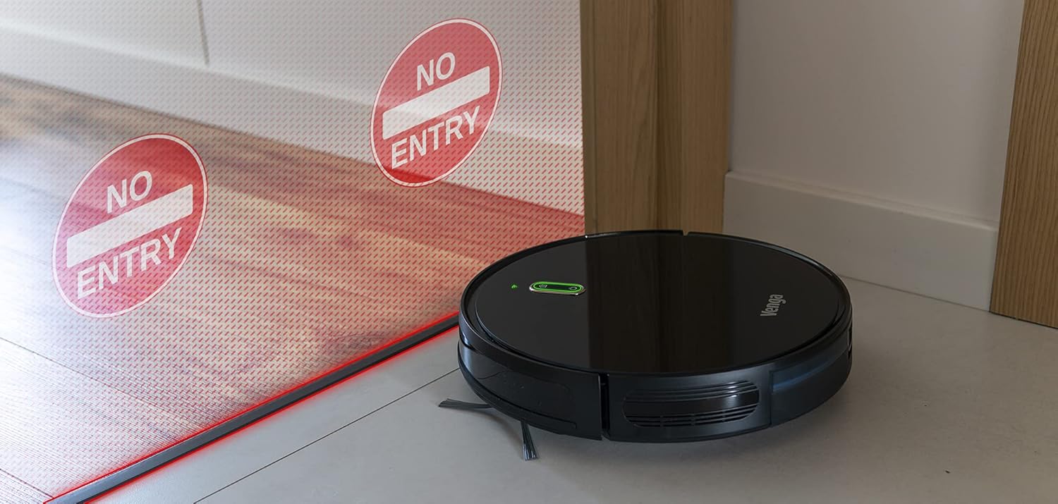 Robot Vacuum Mop 1600Pa App Control Gyroscope 6 Modes Auto