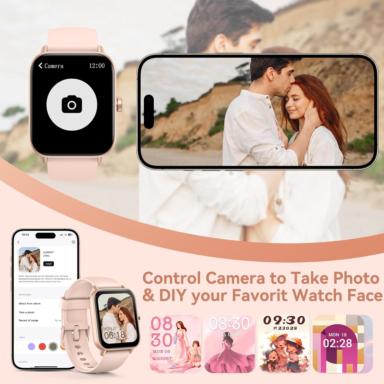 Alexa Smart Watch Call 100 Sports IP68 Tracker