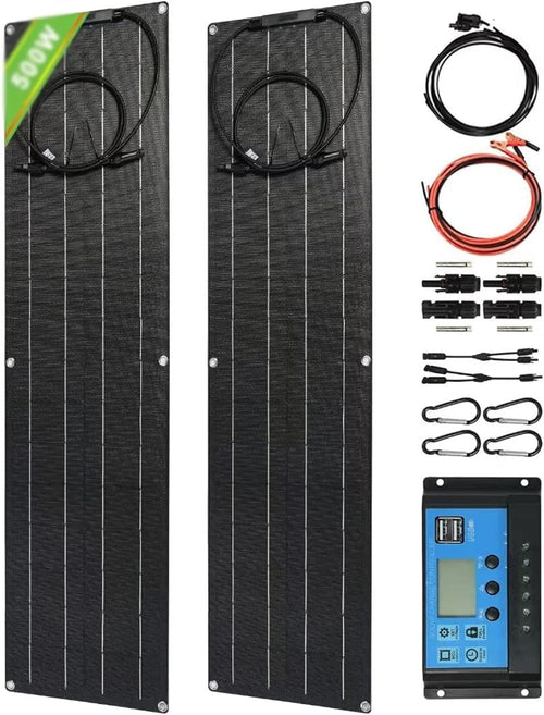 500W Flexible Solar Panel Kit 2x250W with 40A Controller