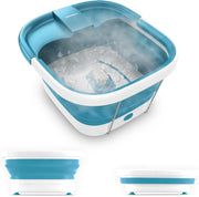 Foldable Foot Spa Bath Bubble Massage Heat Pumice Stone Tub