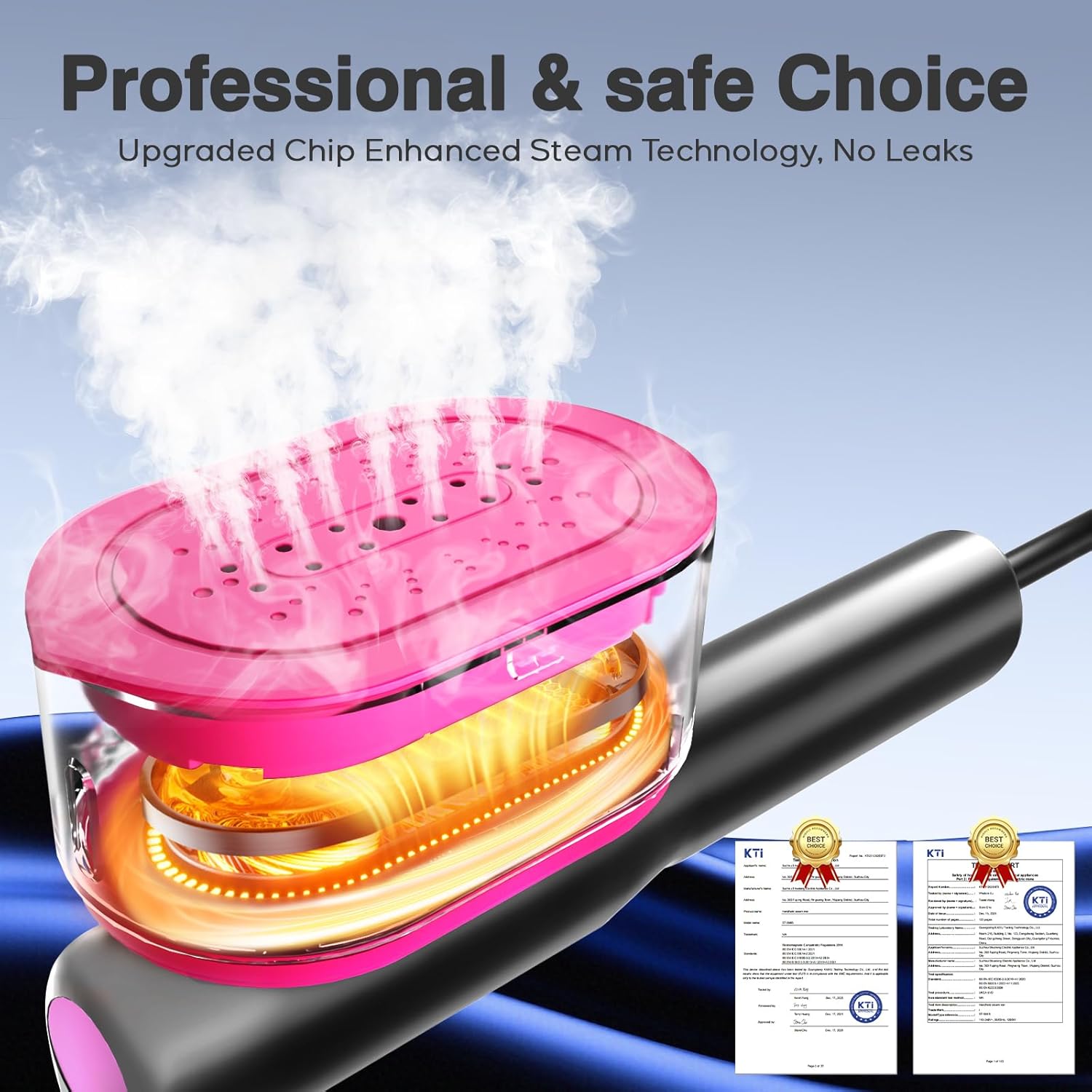 Travel Clothes Steamer 110 240V 2 in 1 Iron LED 5 Modes Fast