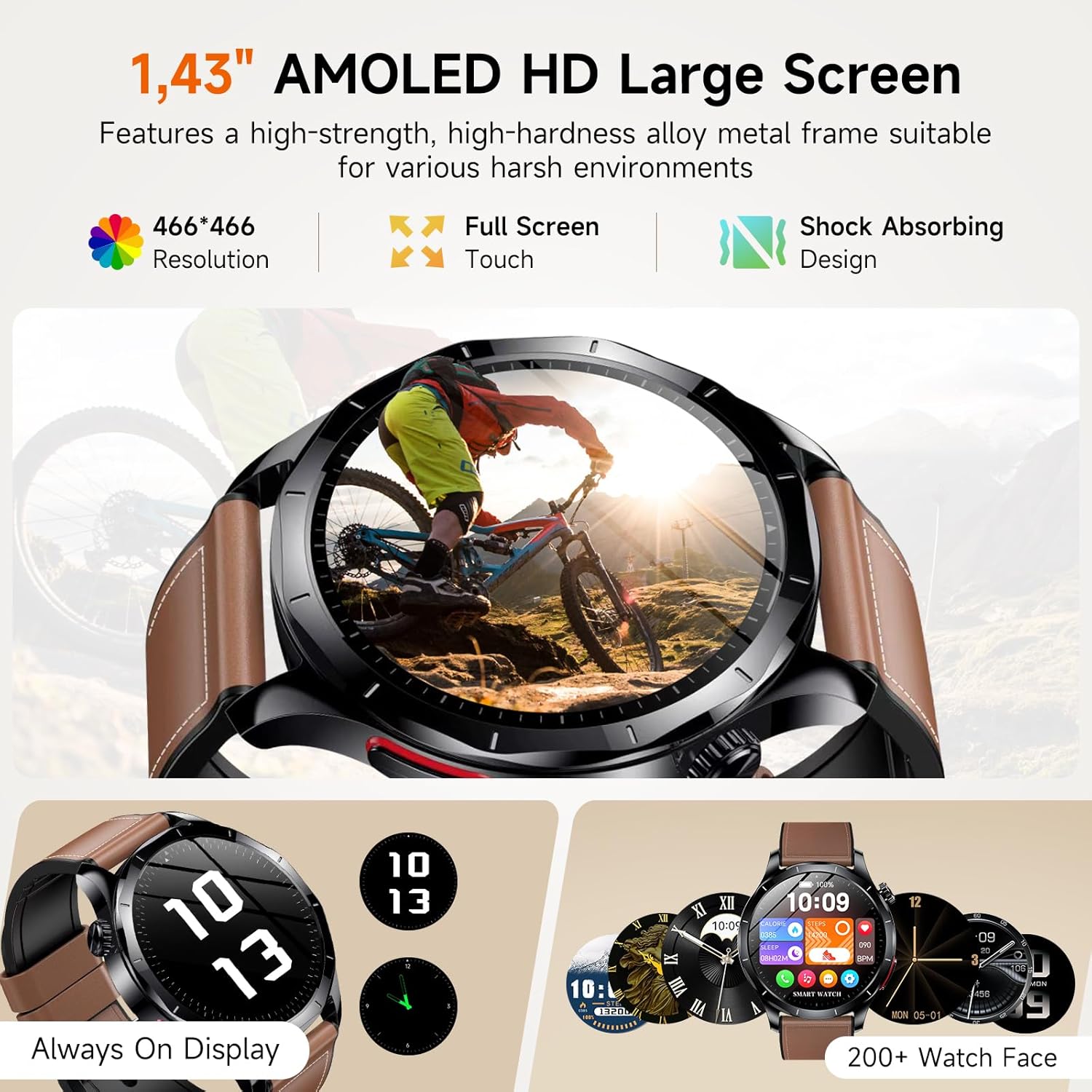 ECG Health Smart Watch BP HRV BMI 120 Sports