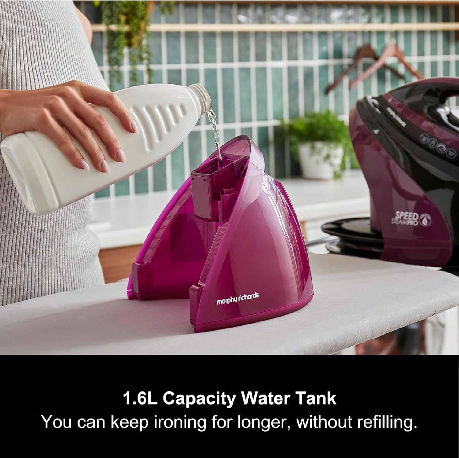Steam Generator Iron 7 Bar 590g Steam Boost 1.6L Tank Ceramic