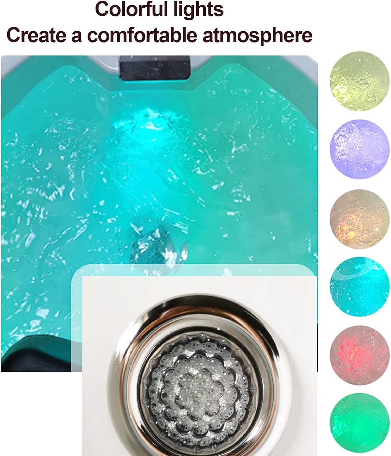 Electric Foot Spa Massager Pedicure Sink Heat Bubble LED Basin